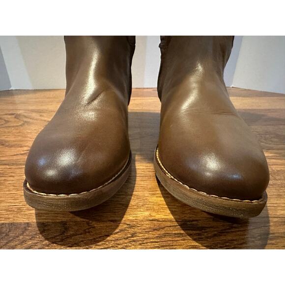 Franco Sarto Women's Marlisa Leather Riding Boots Brown Size 11M Classic Style - Picture 4 of 13